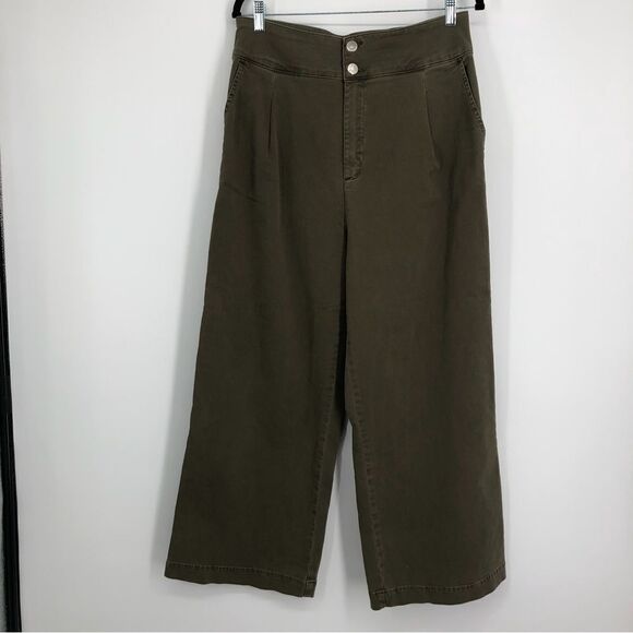 Urban Outfitters Denim - Urban Outfitters BDG High Rise Wide Leg Jeans Moss Green Womens 10 Crop